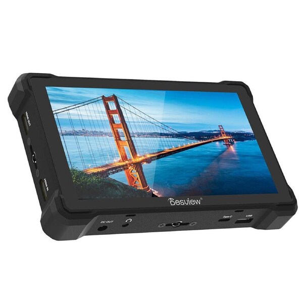 Desview 7in FHD 4K HDMI/3G-SDI Touchscreen Monitor Display For Camera Black