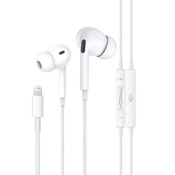 TREQA Earphone For iPhone 14 13 12 11 SE Pro Max Wired in-Ear Earbuds Headphones