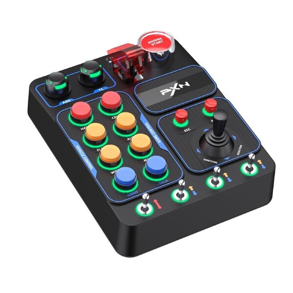 PXN CB1 Racing Button Box for American Truck Simulator and Farm Simulation