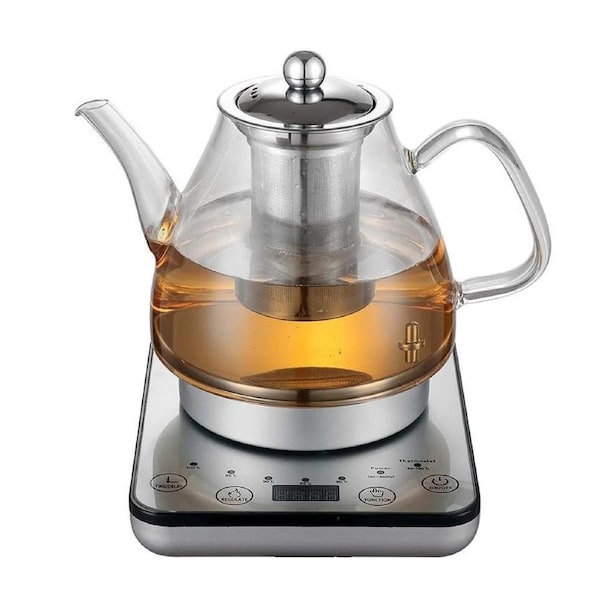 Digital Glass Kettle Cordless Water Jug - Tea Infuser 1.2L Kettle Home Office