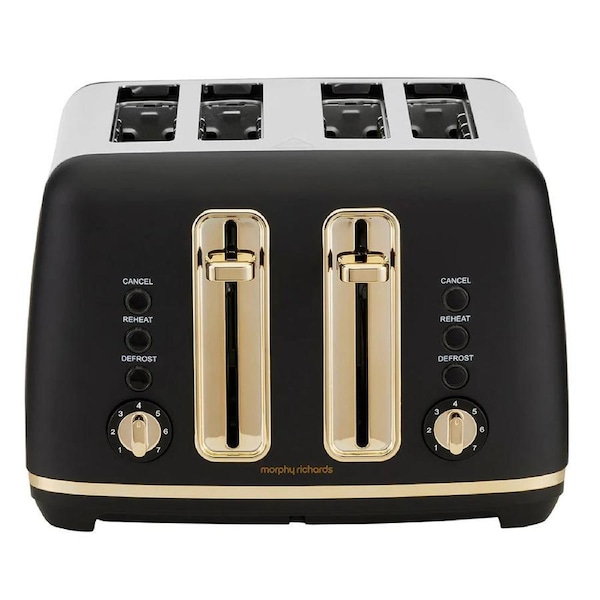 Morphy Richards 4 Slice Toaster - Kitchen Bread Toasting Browning Machine Elegant Appliance