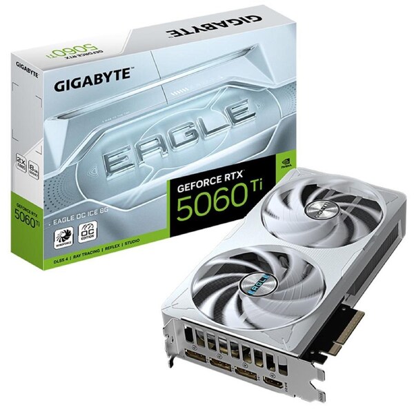 Gigabyte GeForce RTX 5060 Ti Eagle OC Ice 8G Graphics Card (GV-N506TEAGLEOC ICE-8GD)