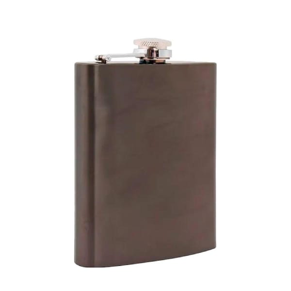 Gunmetal Grey Hip Flask