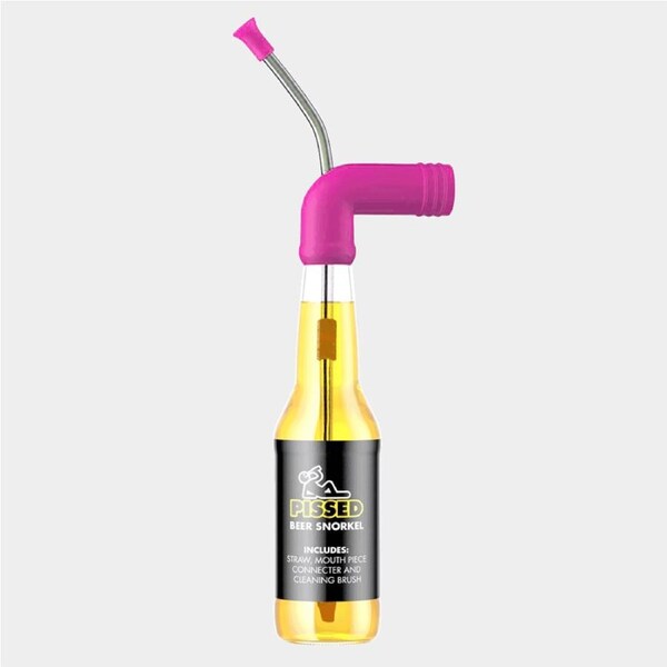 Pissed Beer Snorkel Neon Pink
