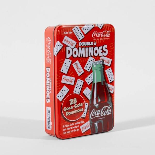 Coca-Cola Double 6 Dominoes Tin