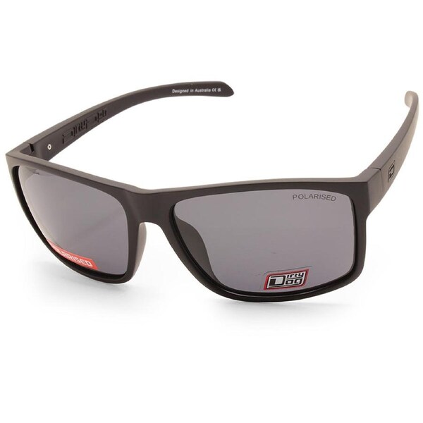 Dirty Dog Blast XL Satin Black/Grey Polarised Men's Sunglasses