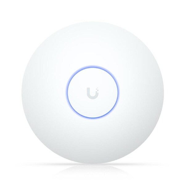 Ubiquiti U7 Long-Range, Compact, Ceiling-mount WiFi 7 AP, 5 Spatial Streams, Extended Signal Range, Cover Up to160m , 300+ Devices, Uplink 2.5GbE U7-LR