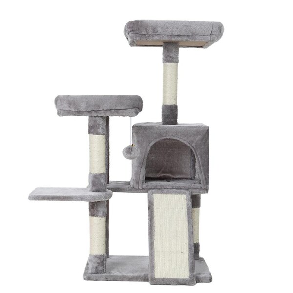 103cm-151cm Cat Tree i.Pet Scratching Post Scratcher 103cm Grey
