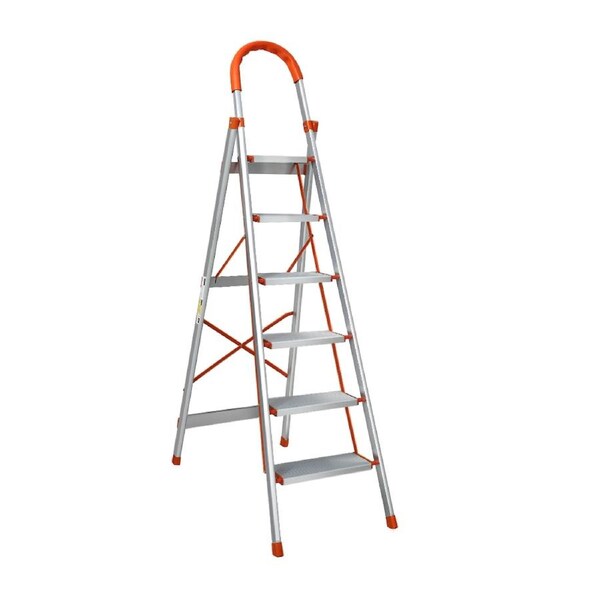 Giantz 3/4/5/6 Step Ladder Multi-Purpose Telescopic Folding Aluminium Non Slip 6 Step