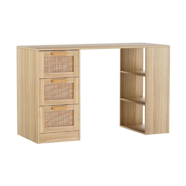 Artiss Computer Desk With Drawers Office Home Workstation PC Laptop Study Table Whtie