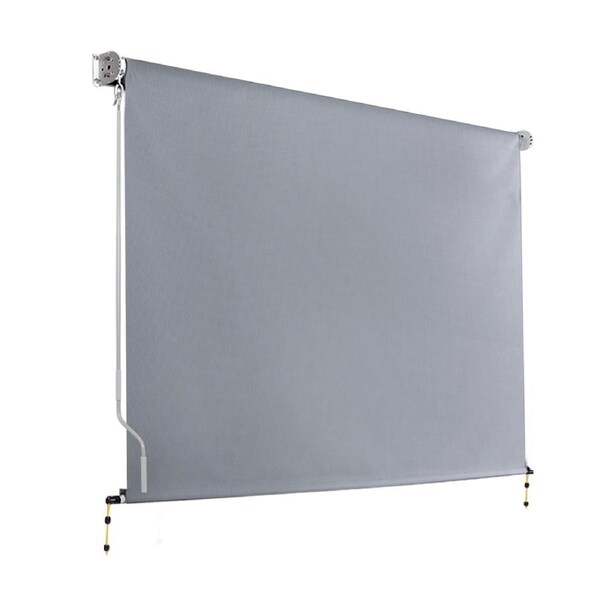 Instahut Outdoor Blind Privacy Screen Roll Down Awning Canopy Window Screen Fabric 3m X2.5m (W x H)