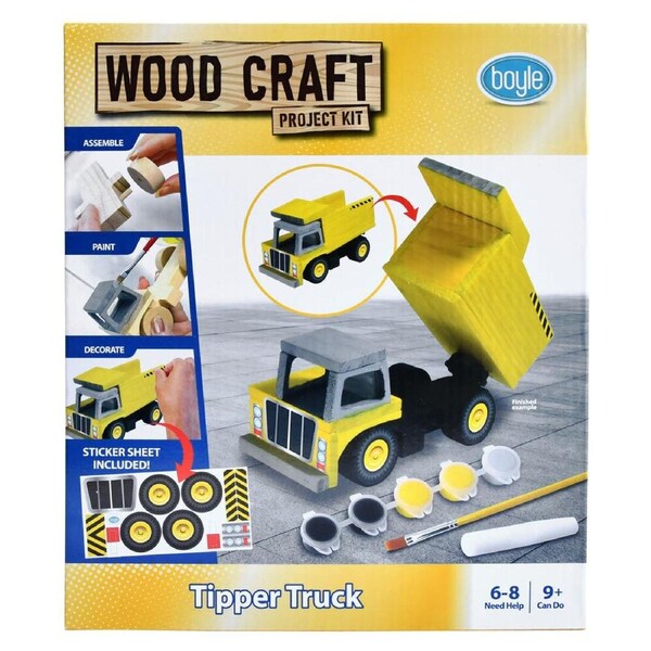 Boyle Wood Craft Project Kit Tipper Truck Kids/Children DIY Activity 9y+