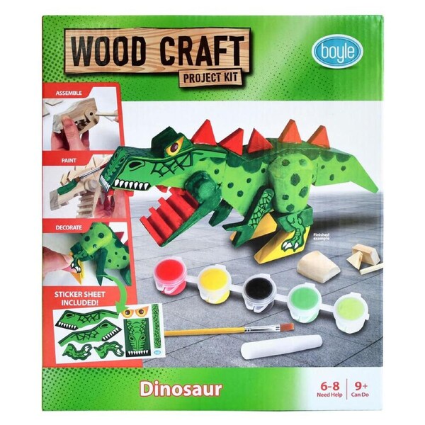 Boyle Wood Craft Project Kit Dinosaur Kids/Children DIY Build Activity 9y+