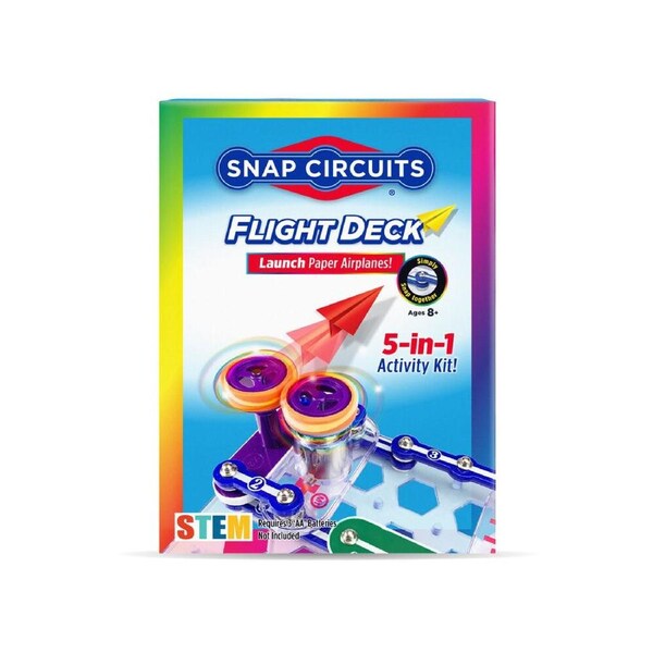 Snap Circuits Flight Deck Paper Airplanes Launcher STEM Build Kids Play Toy 8y+