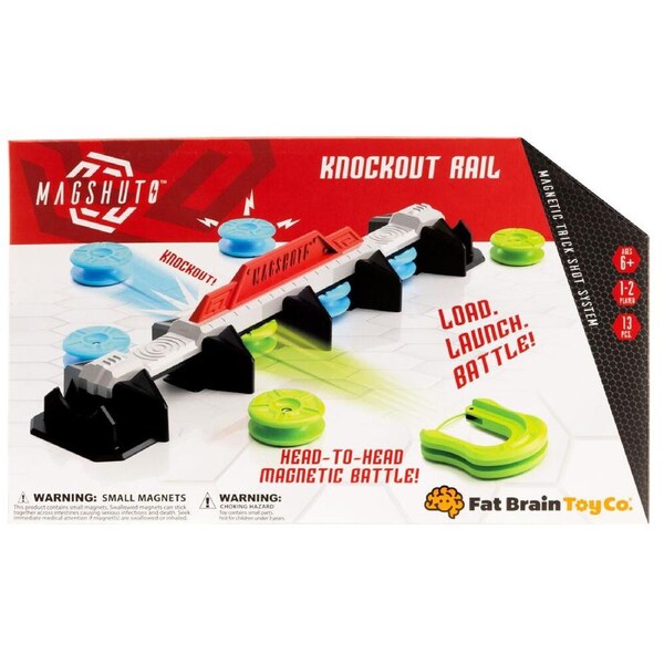 13pc Magshuto Magnetic Trick Shot Knockout Rail Kids/Children Play Toy 6y+