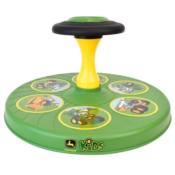John Deere Twist-N-Twirl Spinning Activity Kids/Children Ride-On Play Toy 18m+