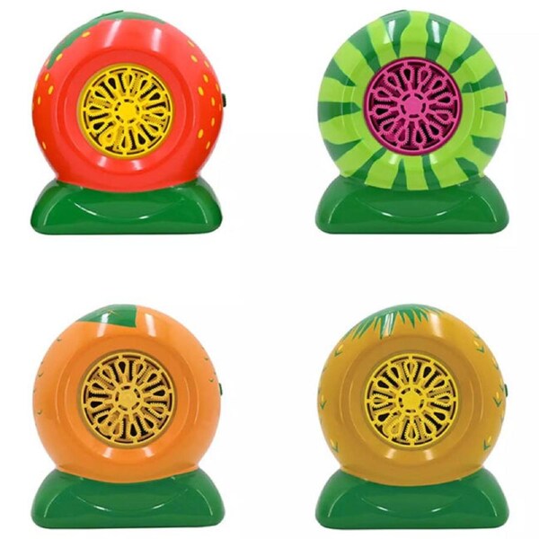 4PK Maxx Bubbles Mini Fruit Bubble Blowers w/Scented Solution Asst Kids Toy 3y+