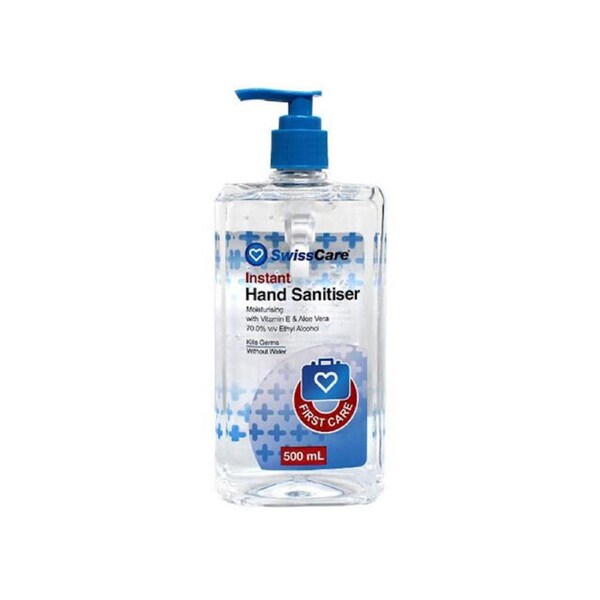 SwissCare Instant Alcoholic Hand Sanitiser 500mL