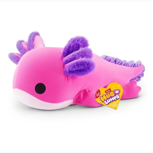 Zuru Hug a Lumps Soft Weighted Medium Toy Plush - Ally The Axolotl