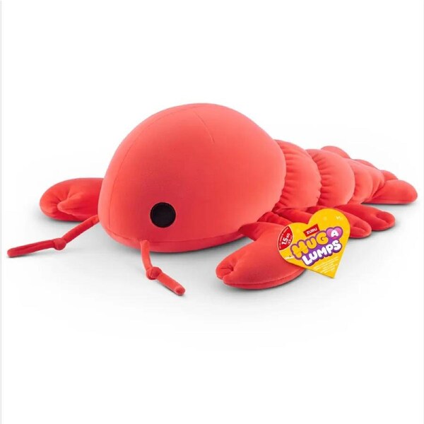 Zuru Hug a Lumps Soft Weighted Medium Toy Plush - Lenny The Lobster