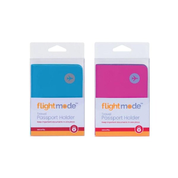 2 Pcs PVC Waterproof Wallet Travel Passport Holder Assorted Color