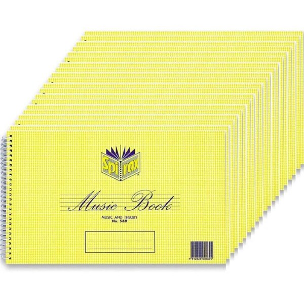 Spirax Music And Theory No.569 Book 36 Page 152x248mm 20 Pack