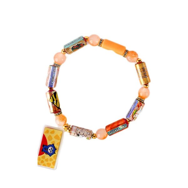 Catzon DIY Bead Bracelet with 70 Pcs Stickers for Girls Cute Theme Toy Set-5