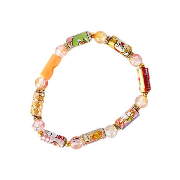 Catzon DIY Bead Bracelet with 70 Pcs Stickers for Girls Cute Theme Toy Set-11
