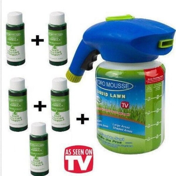 JOYBUY Lawn Sprayer Seed Liquid Hydro Seeding System – Mousse Household Grass Care (AV)