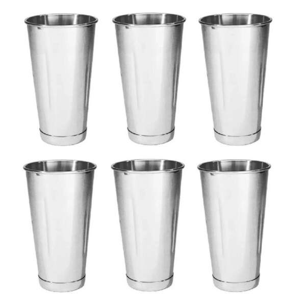 Trenton Stainless Steel Milkshake Cups 887ml - Set of 6