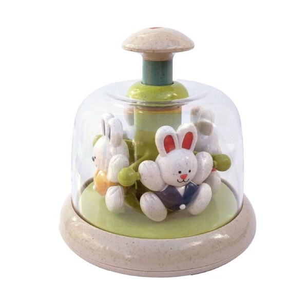 Tolo Toys Rabbit Carousel Interactive Play 17cm Baby/Toddler Sensory Toy 0m+