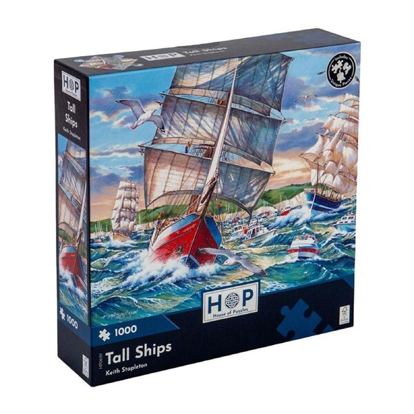 1000pc House Of Puzzles Tall Ships 48x69cm Jigsaw Puzzle Kids/Family Toy 3y+