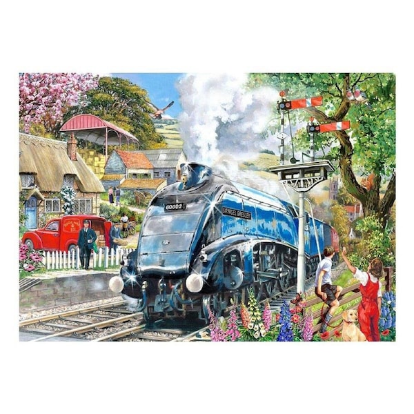 500pc House Of Puzzles Knight Train Big 48x69cm Jigsaw Puzzle Kids/Family 3y+