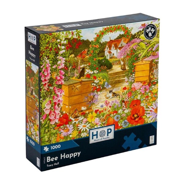 1000pc House Of Puzzles Bee Happy 48x69cm Jigsaw Puzzle Kids/Family Toy 3y+