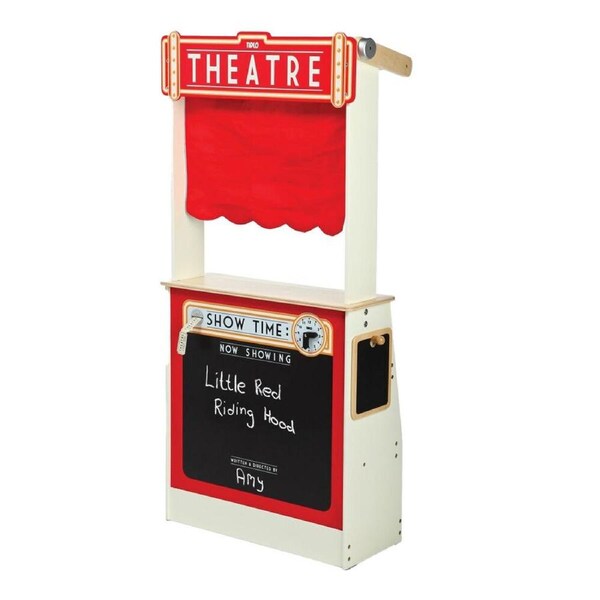 Tidlo Play Shop & Puppet Theatre Pretend Kids/Children Interactive Wooden Toy 3+