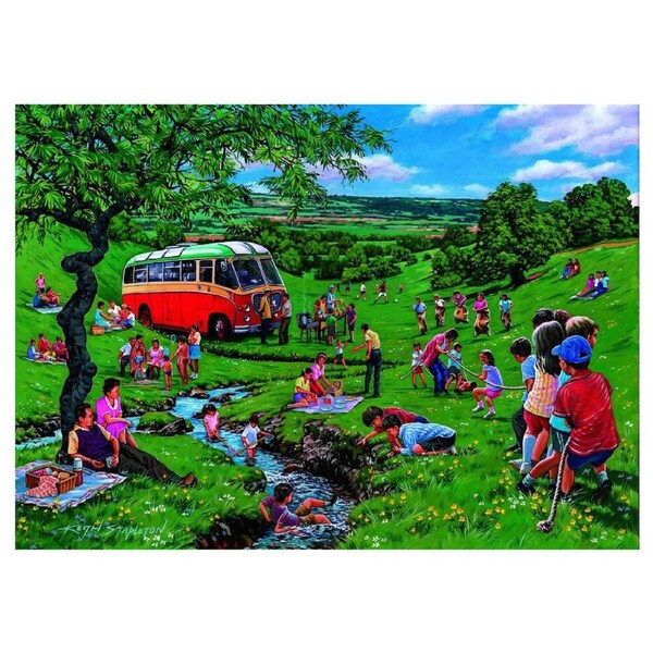 500pc House Of Puzzles Sunday Picnic 34x48cm Jigsaw Puzzle Kids/Family 3y+