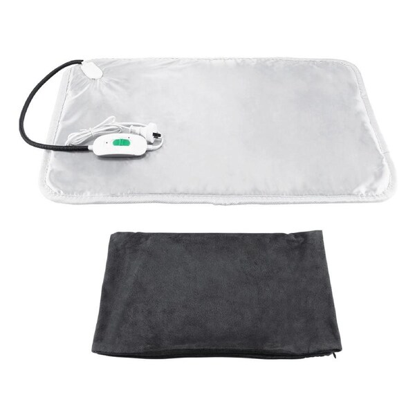 70x45CM Silver&Grey Electric Pet Heat Mat Heated Pad Dog Cat Heating Blanket Bed Waterproof