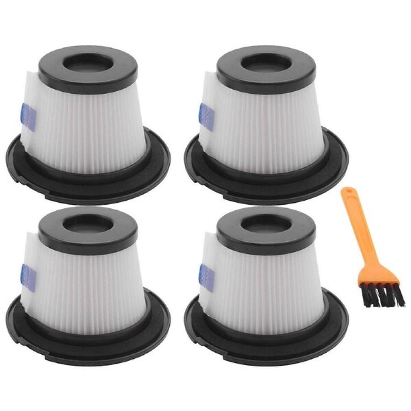 4 packs of replaceable HEPA filters, suitable for MOOSOO K17 wireless vacuum cleaner (4 HEPA filters and 4 filters)