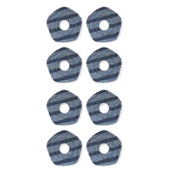 8 Pcs Washable Vacuum Mop Cloths, Compatible for X10 Pro Omni X8/X8pro X9 Pro Robot Vacuums, Soft M
