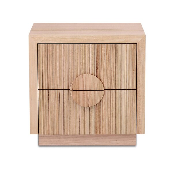 Monica Bedside Table Nightstand with 2 Drawers