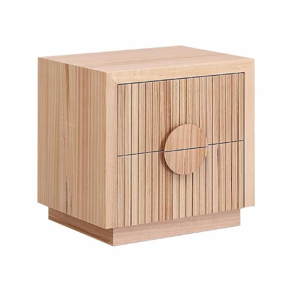 Monica Bedside Table Nightstand with 2 Drawers