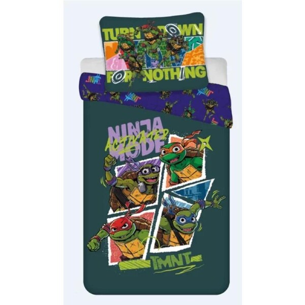 Nickelodeon Teenage Mutant Ninja Turtles Kids Quilt Cover Set - Toddler Bed Size