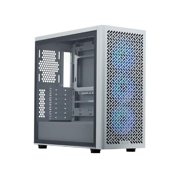 Cooler Master Elite 502 ATX ARGB Fan Tempered Glass Case - White (Without Power Supply) [E502-WGNN-SAZ]