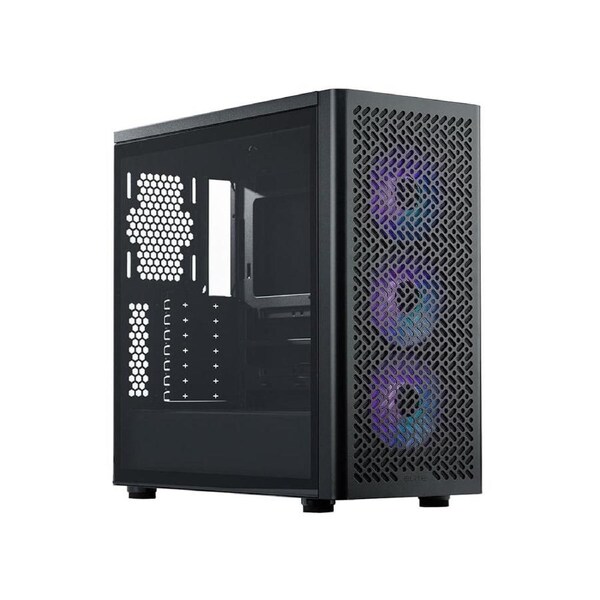 Cooler Master Elite 502 ATX ARGB Fan Tempered Glass Case - Black (Without Power Supply) [E502-KGNN-SAZ]