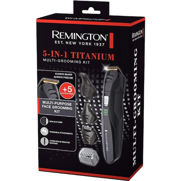 Remington Cordless Beard Trimmer - Men's Hair Body Hair Clipper Shaver, Nose Ear Trimmer