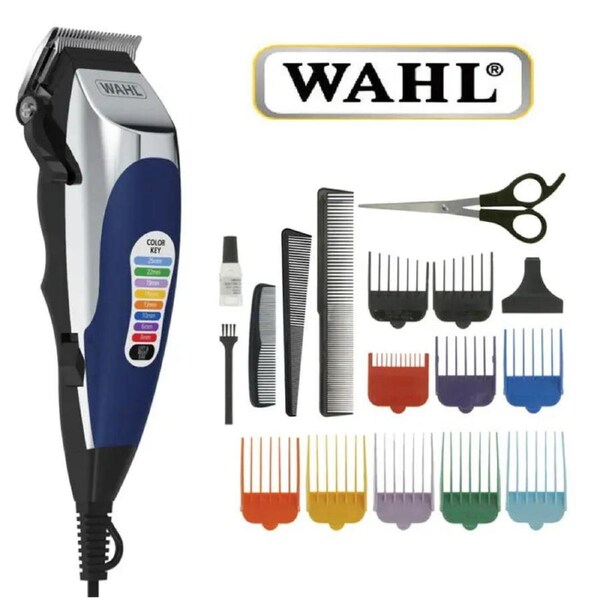 Wahl Men's Hair Clipper Set - Electric Color Pro Hair Cutting Shaver Home Barber Set