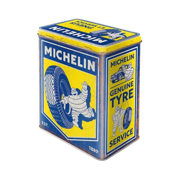 Nostalgic-Art Tin Metal Storage Box Food Container LRG 14x20cm Michelin Vintage