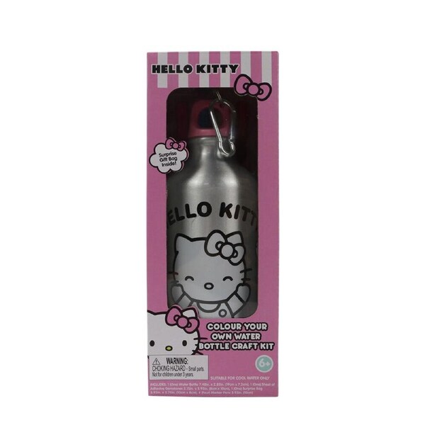 Hello Kitty Colour Your Own DIY Doodle Water Bottle Kids/Children Craft Kit 6y+