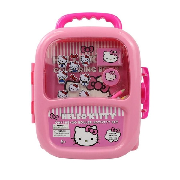Hello Kitty On-the-Go Roller Activity Set Craft Kit 28x24cm Pink Kids 6y+