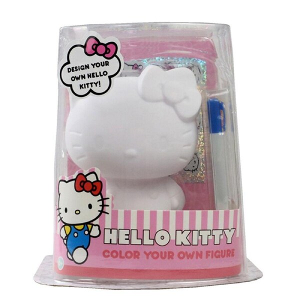 Hello Kitty Colour Your Own Figure Painting Set Craft Kit 19x16.5cm Kids 3y+